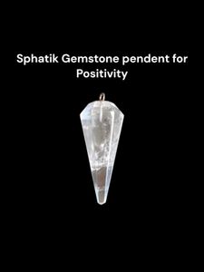 Sphatik Gemstone Crystal Pendent