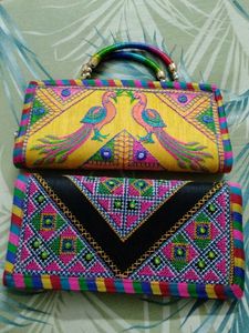 Embroidered Clutch Set