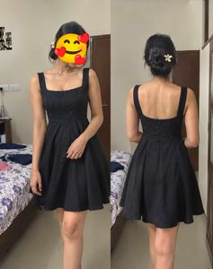 Black Flared Dress - XS