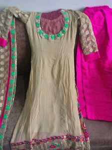 Embellished Kurta Set with Dupatta