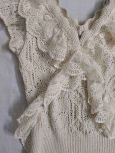 Zara Summer Lace Crochet top