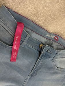 Light Wash Embroidered Jeans