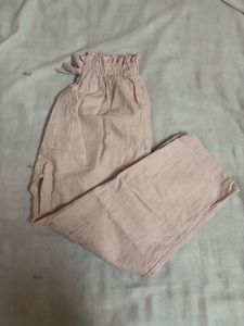Pastel Pink Cotton Pants