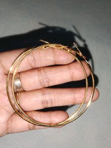 Golden Hoop Earrings For Women