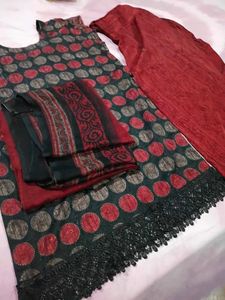 Elegant Polka Dot Kurta Set