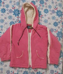 Pink Hooded Jacket, size 26
