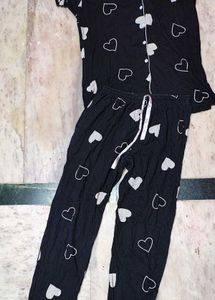 Comfortable Heart Print Pyjama Pants