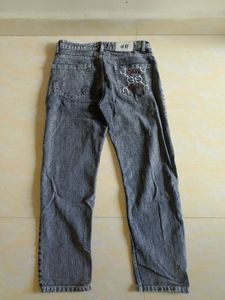 grey denim jeans