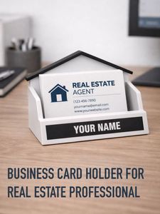 Unique House Shaped Business Card Holder