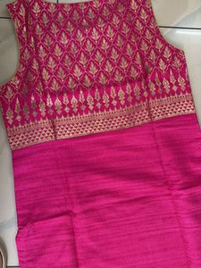 pink silk Kurta