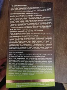 Wow Apple Cider Vinegar Shampoo With Conditioner