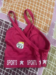 Vivid Pink Sports Bra