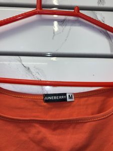 Vibrant Orange Cropped Tank Top