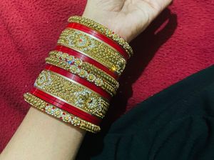 Heavy Bangles Set❤️💛