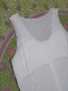 Vintage White Lace Trim Camisole Top