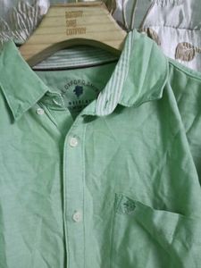 Green Long Sleeve Button Down