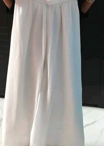 Elegant White Palazzo Pants