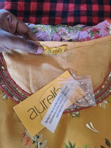 Aurelia Yellow Floral Kurta