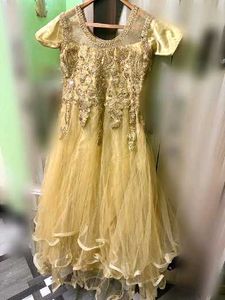Elegant Gold Party Gown