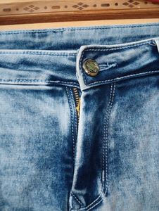 Flu Plus Women's Icy Blue Skinny Fit Jeans | W34