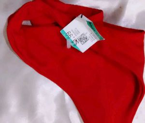 Red Bikini Bottom - New with Tag