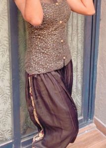 Brown Indo-Western Dhoti Set | Festive Wear