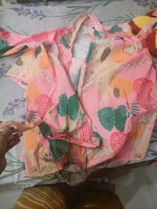 Stylish Pink Floral Print coord Set