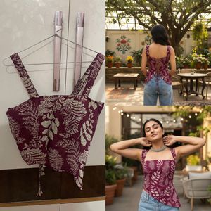 Floral Print Crop Top