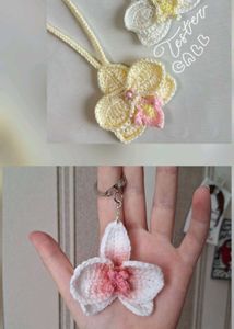 Handmade Crochet Orchid Bag