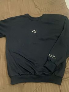 cute black sweatshirt