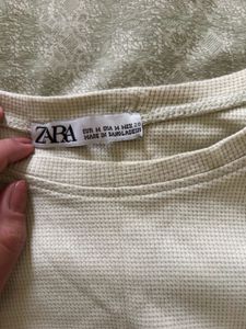 Mint green Zara crop top