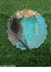 Custom  Resin pooja thali and photo frame