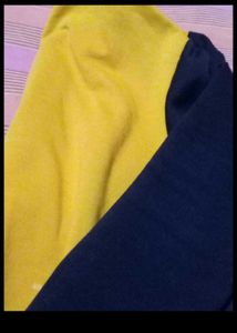 Vintage Yellow Striped Zip-Up Sweatshirt