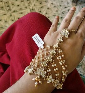 Elegant Hand Harness with Pearls