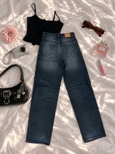 Y2K Style Wide Leg Jeans