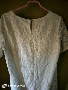 Elegant White Lace Dress