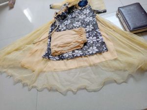 Beautiful Yellow Floral Kurta Set