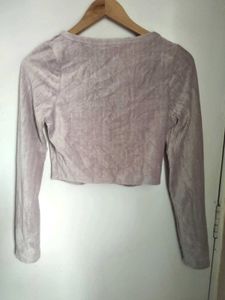 Chic Velvet Crop Top