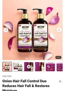 WOW Skin Science Onion Shampoo &amp; Conditioner