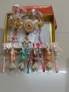 Beautiful Rakhi &amp; Bracelet Sets choose 1 rakh