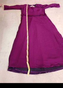 Elegant Purple Embroidered Anarkali Dress