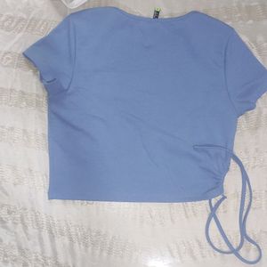 Women Stunning Blue Solid Top