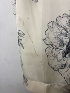 Elegant Floral Print Kurta with Lace Sleeves