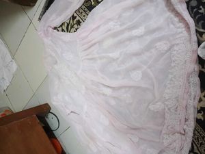 Pretty Pink Embroidered Chikankari Kurti
