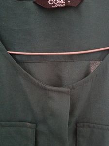 Green Colour Shirt Pattern Top