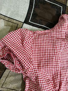 Red Gingham Blouse