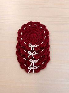 Set of 6 Hand Crocheted Coasters
