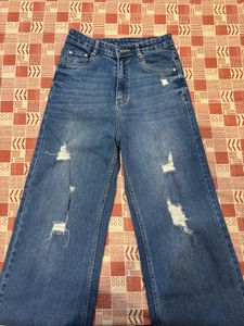 Distressed Flare Jeans