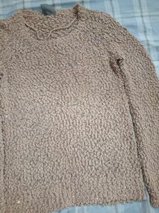 Chic Textured Sweater with Sparkle