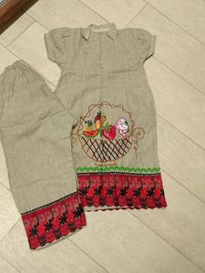 Collar Top Bottom Set